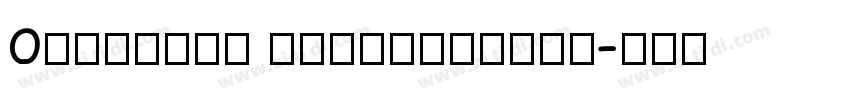 0penSans CondensedLi字体转换